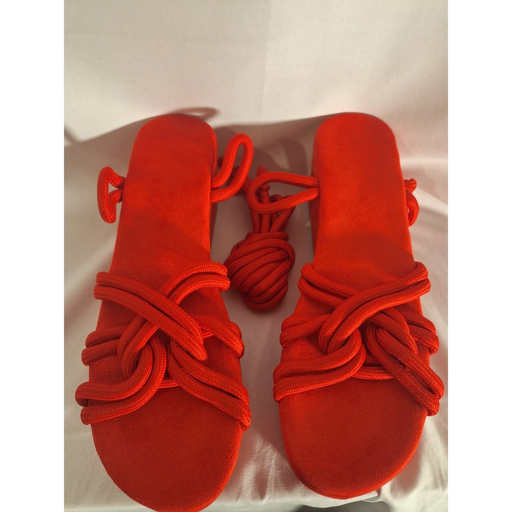 Red Knot-Detail Women's Sandals - Unbranded